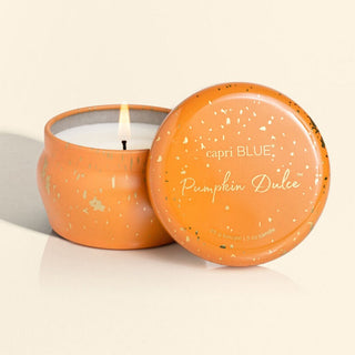 Capri Blue Pumpkin Dulce Glimmer Mini Tin Candle – 3 oz