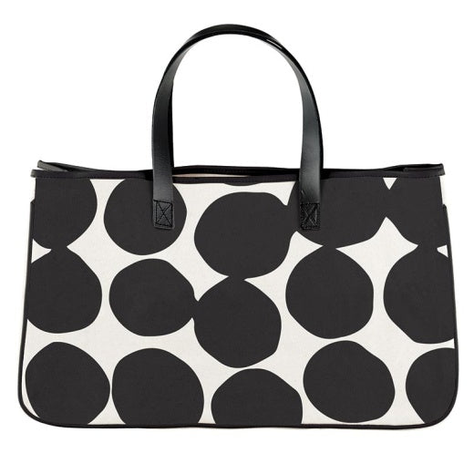 Canvas Connected Large Dots Tote