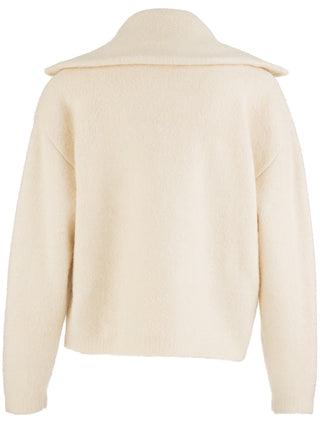 Rue Sweater Knit Jacket in Cream | KUT from the Kloth