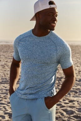 Atompshere Tee in Belize Blue Heather