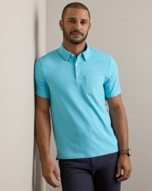 WFH Polo in Belize Blue