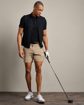 Rhone® Long Game Vest in Pure Black