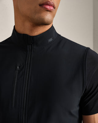 Rhone® Long Game Vest in Pure Black