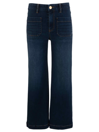 Kut From The Kloth Meg High Rise with Patch in Dk. Denim