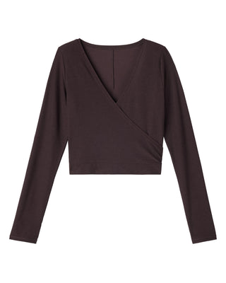 Rhone® Atmosphere Wrap Top in Dark Espresso