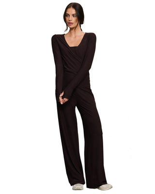 Rhone® Atmosphere Wrap Top in Dark Espresso