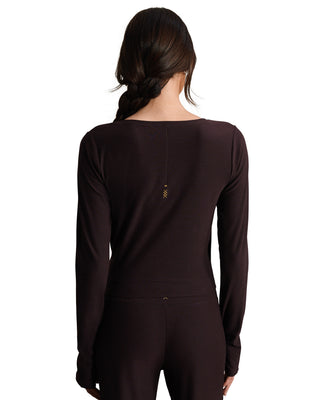 Rhone® Atmosphere Wrap Top in Dark Espresso