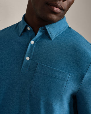 WFH Polo in Ash Blue Heather