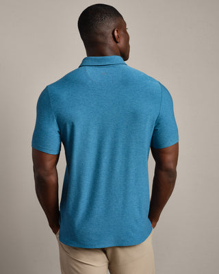 WFH Polo in Ash Blue Heather