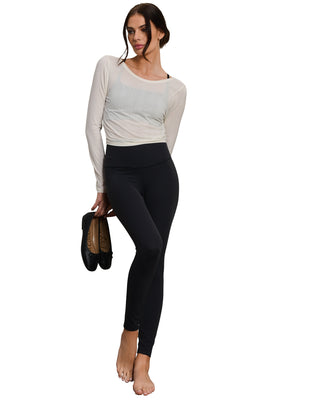 Rhone® Featherweight Rib Twist Top in Off White