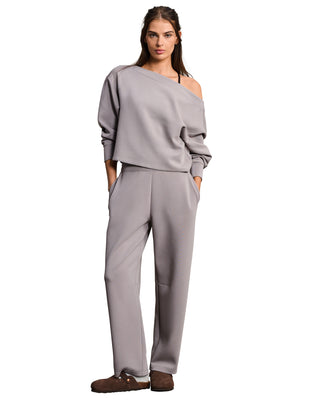 Rhone® DreamGlow® Barrel Leg Pant in Taupe Mist