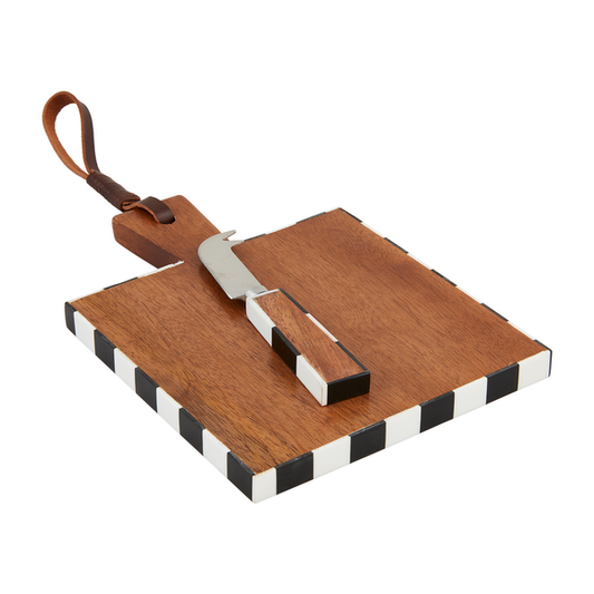Square Mini Resin Wood Board