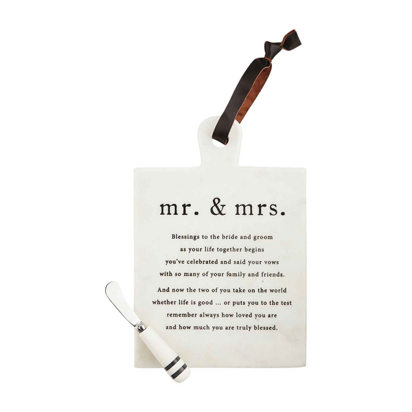 Mr. & Mrs. Marble Board Set