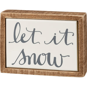 Mini Sign- Let It Snow