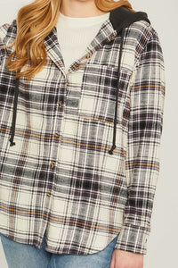 Lightweight Plaid Hoodie