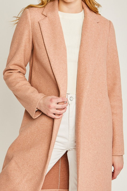 JQ Fleece Long Line Coat
