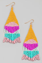 Bright Seed Beaded Earrings