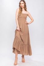 Tube Top Smocked Maxi Dress