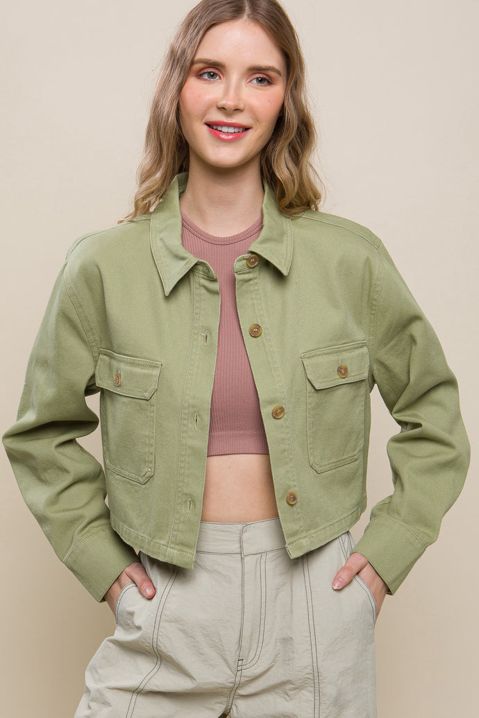 Cropped Denim Jacket