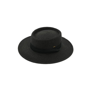 Wide Brim Black Sun Hat