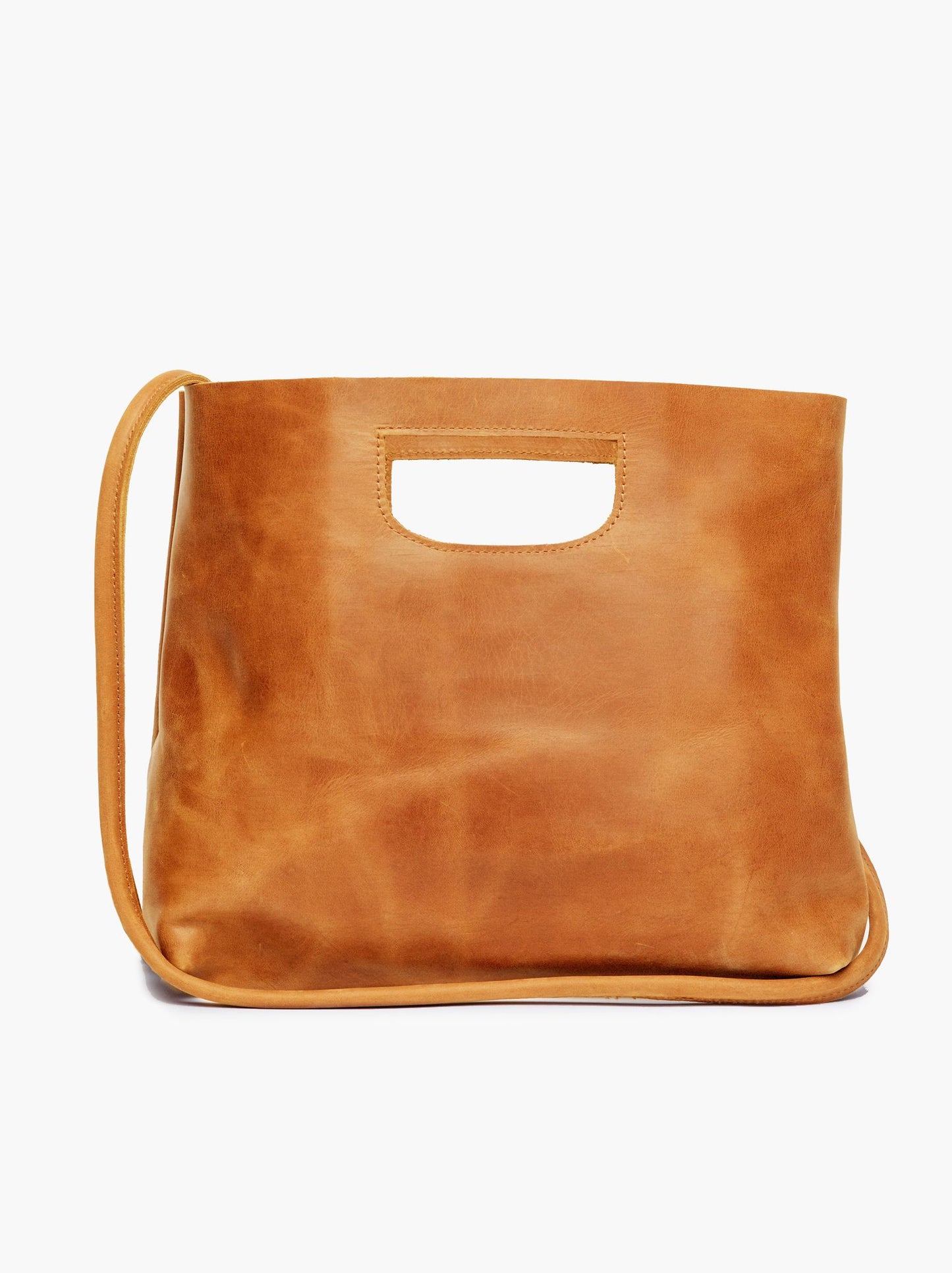 Hana Clutch in Cognac