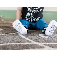 Take Me To Nana & Papas Baby Socks