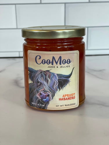 Apricot Habanero Jam - Locally Made Coo Moo