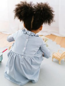 Mary Toddle Dress in Blue